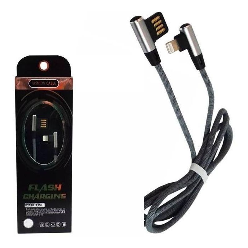 GENERICO - Cable Reforzado 1m para iPhone con Conectores Reversibles