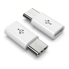 GENERICO - Adaptador Compacto Type-C a Micro USB 5 Gbps para Dispositivos