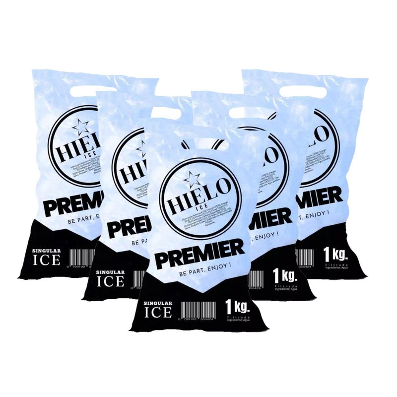 GENERICO - Bolsas Para Envasar Congelar Hielo 1 Kilo 500u con Manilla