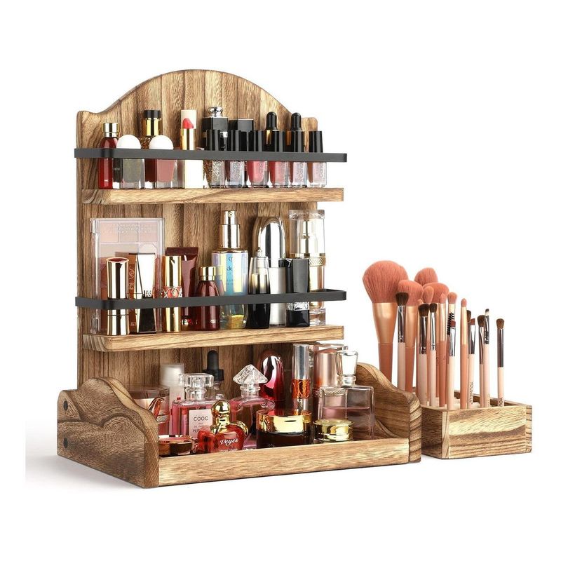 GENERICO - Organizador Transparente de Maquillaje con Cremallera