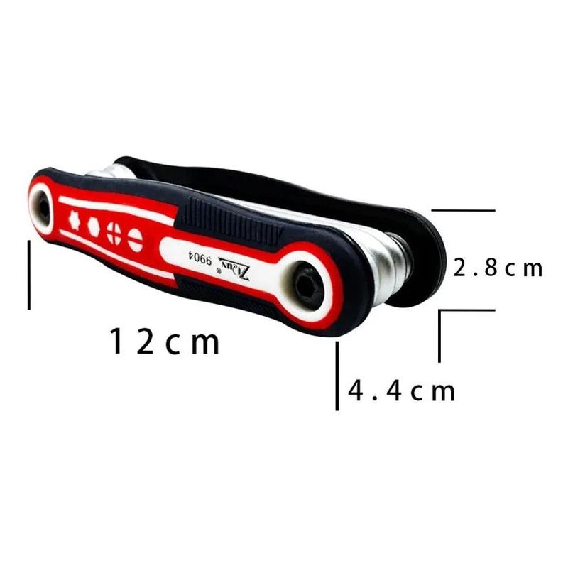 GENERICO - Juego de Llaves Allen Hexagonales 15 a 8mm con Mango Antideslizante