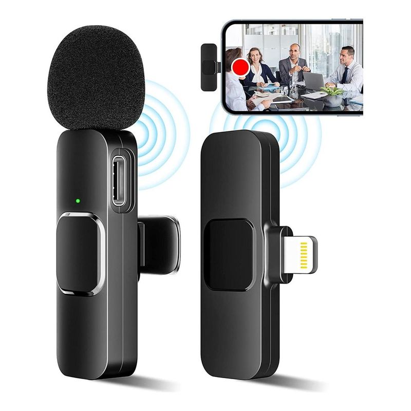 GENERICO - Micrófono Inalámbrico Lavalier Omnidireccional para iPhone