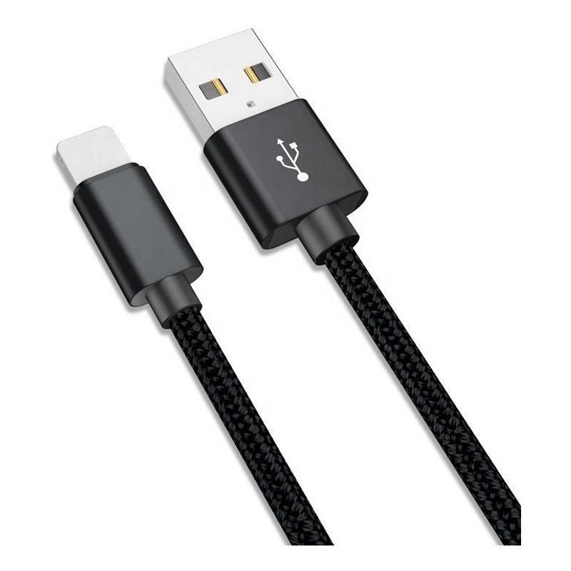 GENERICO - Cable Reforzado de 3 Metros Lightning para iPhone y iPad