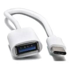 GENERICO - Adaptador OTG Tipo C para Pendrives y Discos Externos 15cm