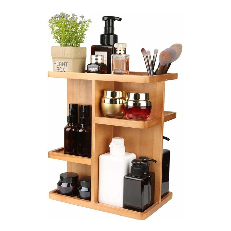 GENERICO - Organizador Giratorio de Maquillaje 360° y Ajustable