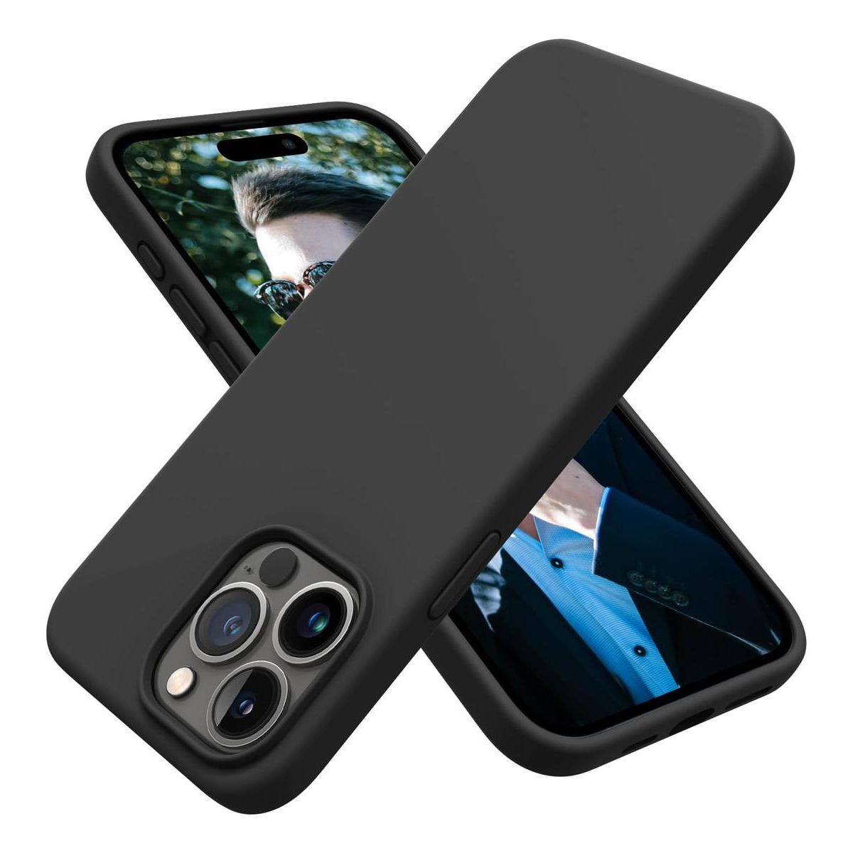 GENERICO - Funda de Silicona Antideslizante para iPhone 15 y Pro Max
