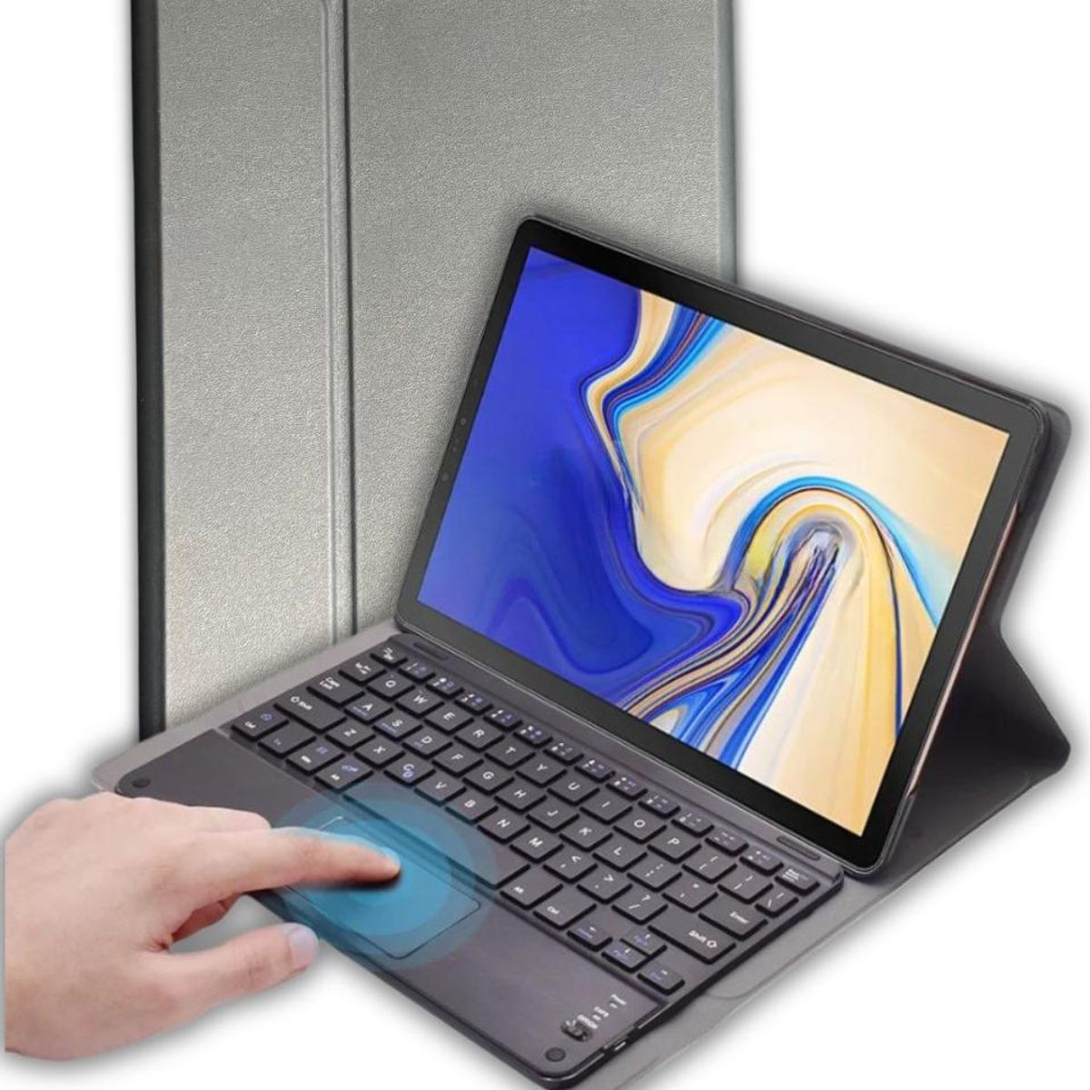 GENERICO - Funda con Teclado Bluetooth y Touchpad para Tab S7 FE 124