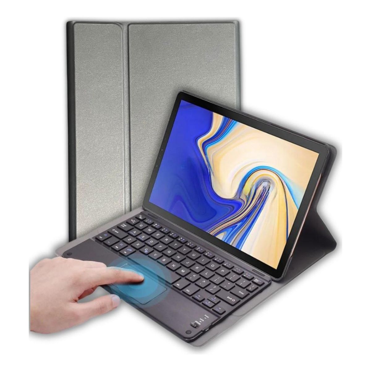 GENERICO - Funda con Teclado Bluetooth y Touchpad para Tab S7 FE 124