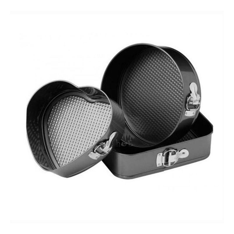 GENERICO - Set de Moldes Desmontables para Tortas 3 Tamaños 24-28 cm