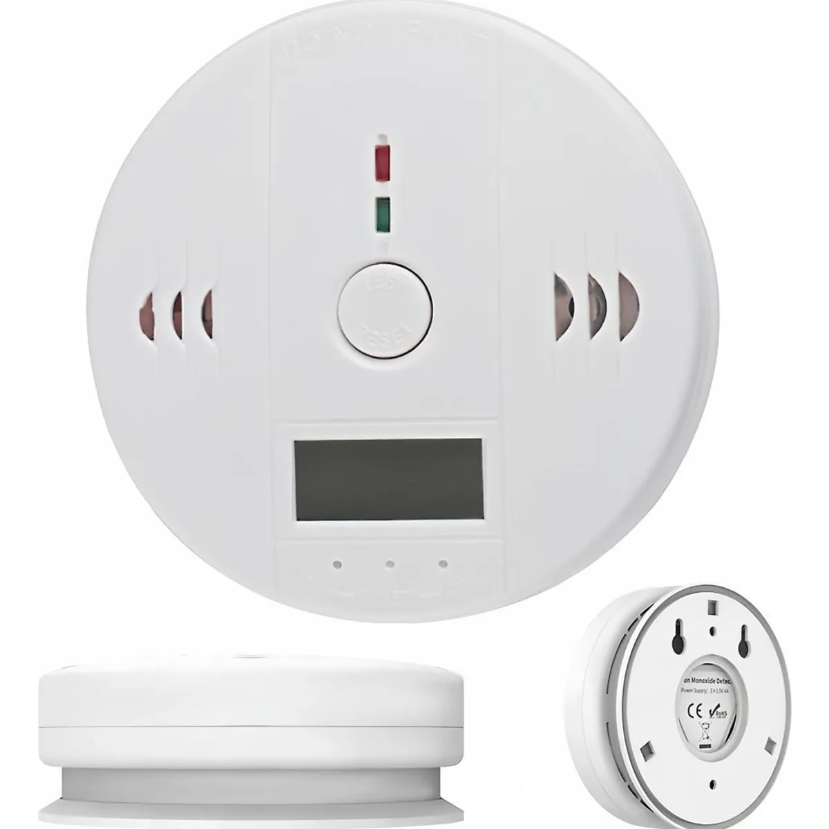 GENERICO - Detector de Monóxido de Carbono Digital con Alarma Sonora