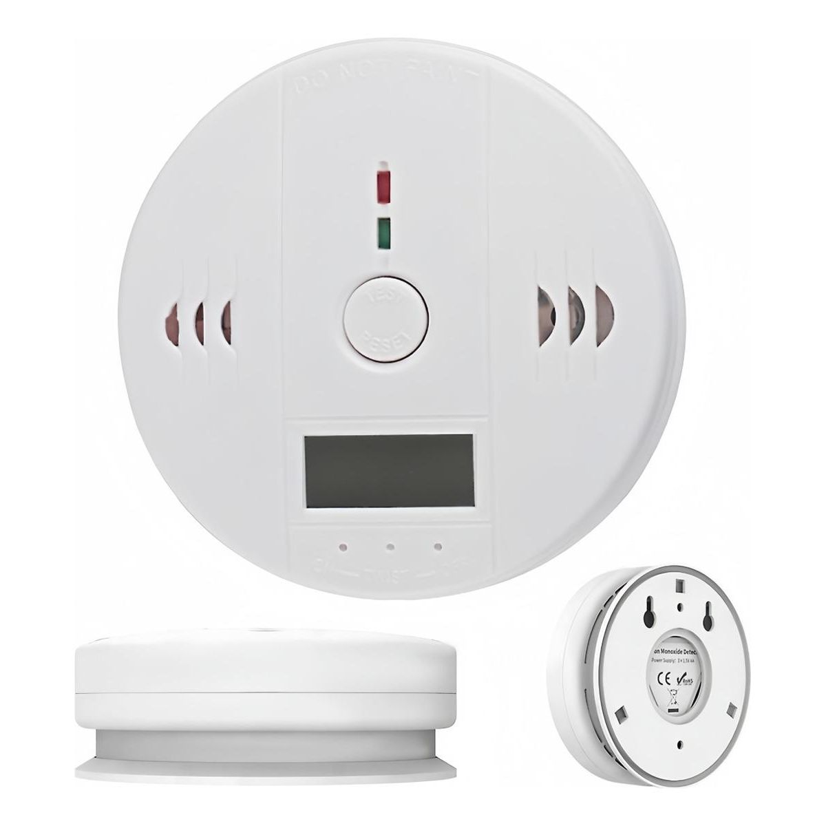 GENERICO - Detector de Monóxido de Carbono Digital con Alarma Sonora