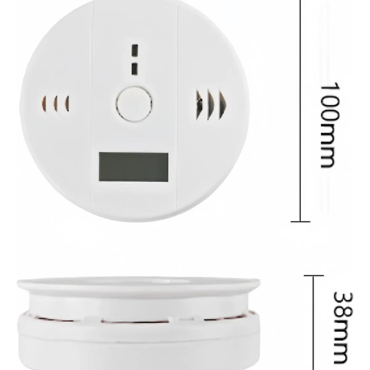 GENERICO - Detector de Monóxido de Carbono Digital con Alarma Sonora