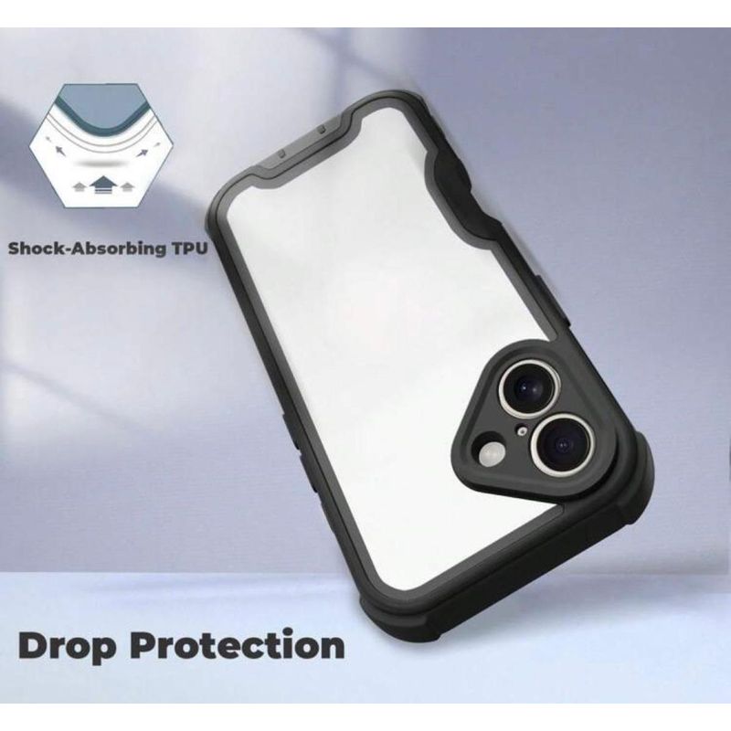 GENERICO - Funda Reforzada Transparente para iPhone 16 Pro Anti Golpes