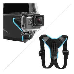 GENERICO - Soporte Frontal Ajustable para Casco de Cámara de Aventura