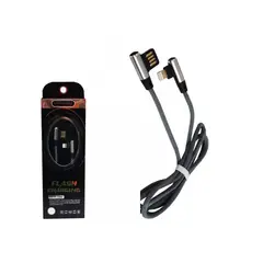 GENERICO - Cable Curvo Reforzado 1m para iPhone 5 6 7 8 y X