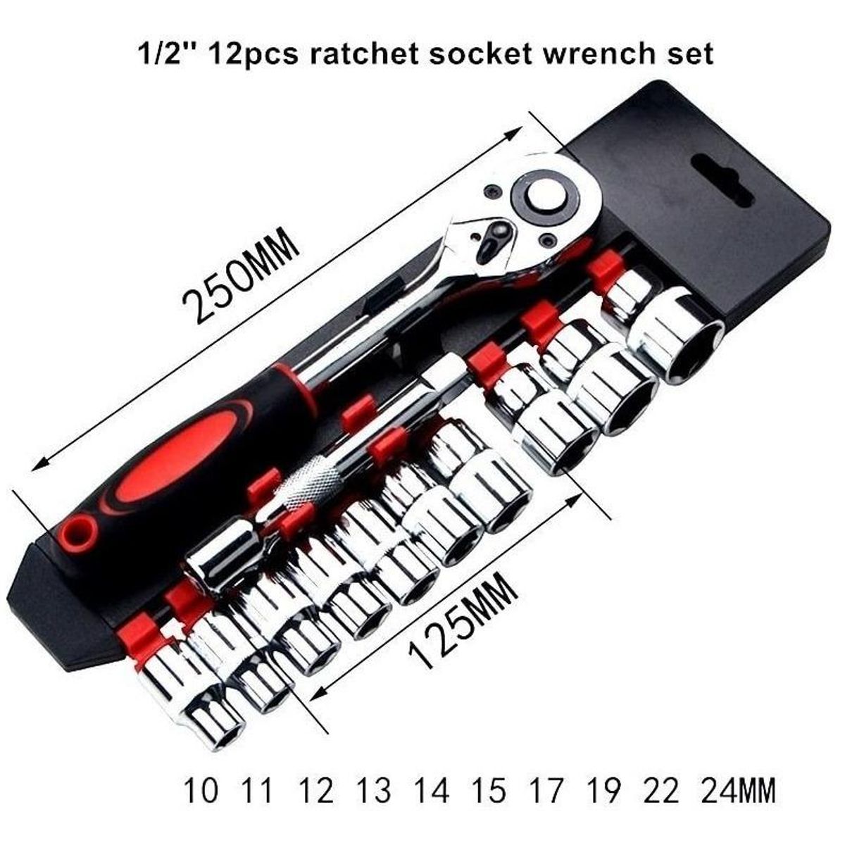 GENERICO - Juego de Dados con Chicharra y Extensiones de 12 Piezas