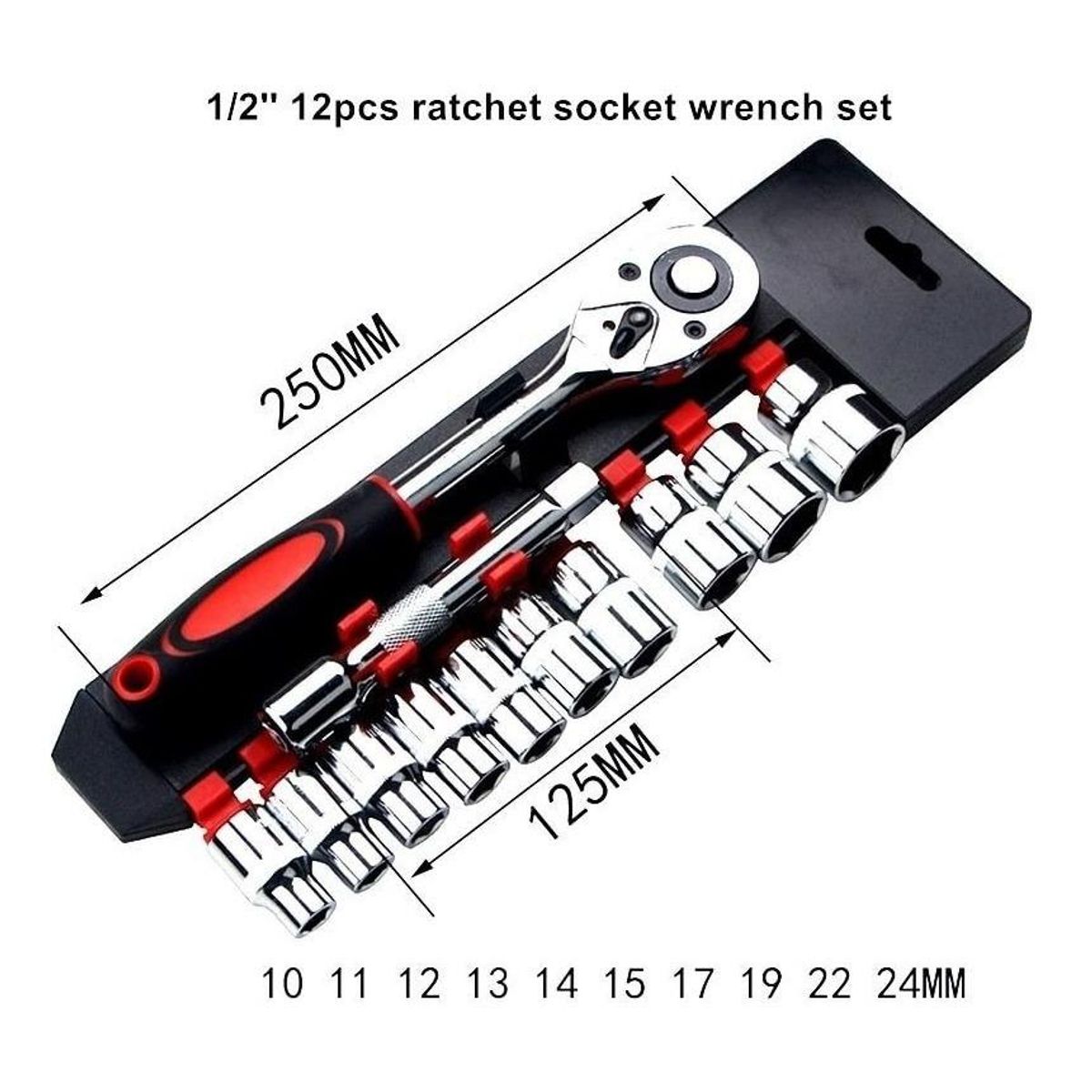 GENERICO - Juego de Dados con Chicharra y Extensiones de 12 Piezas