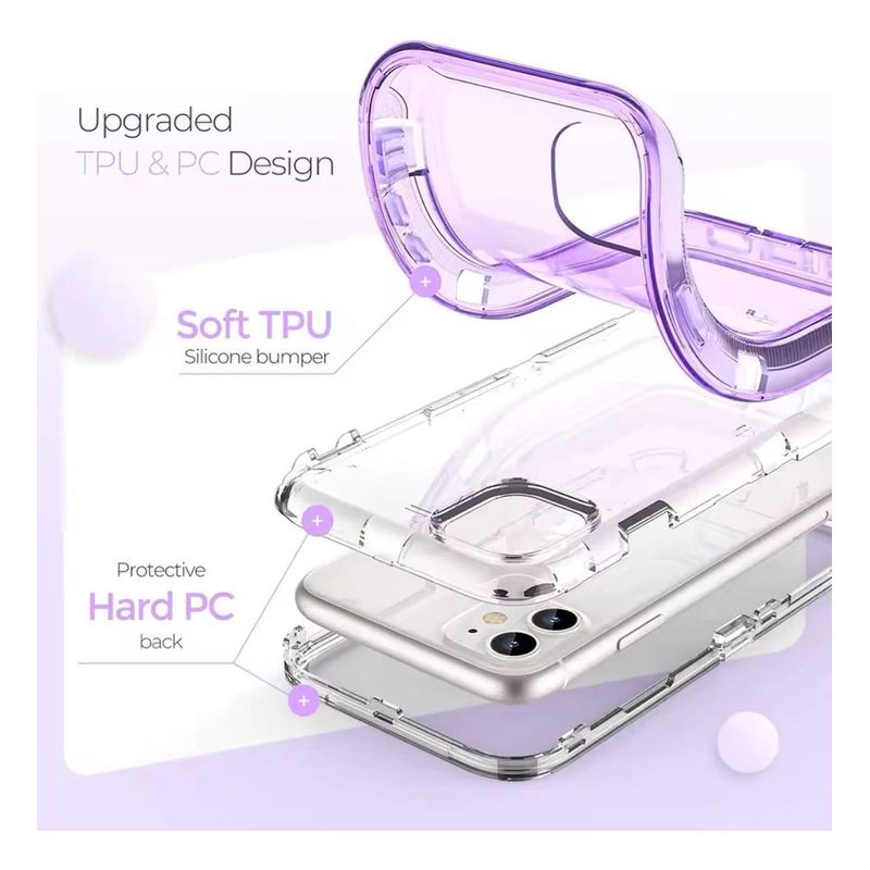 GENERICO - Funda Protectora de Goma para iPhone 11 Resistente y Duradera