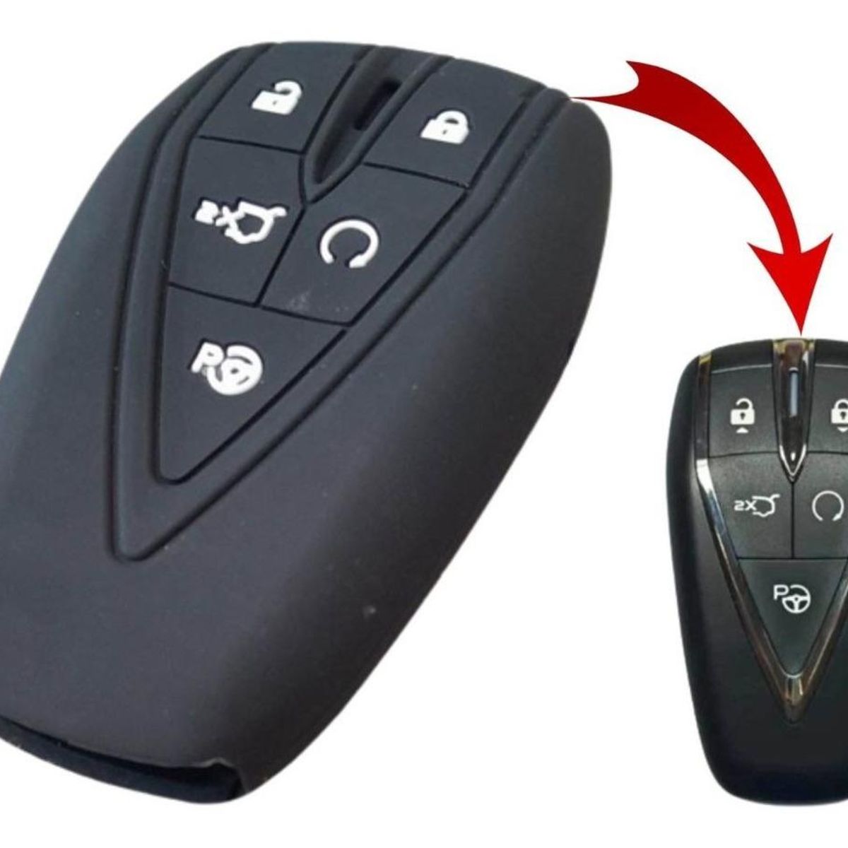 GENERICO - Funda de Silicona Protectora para Llave Changan CS35 y CS75