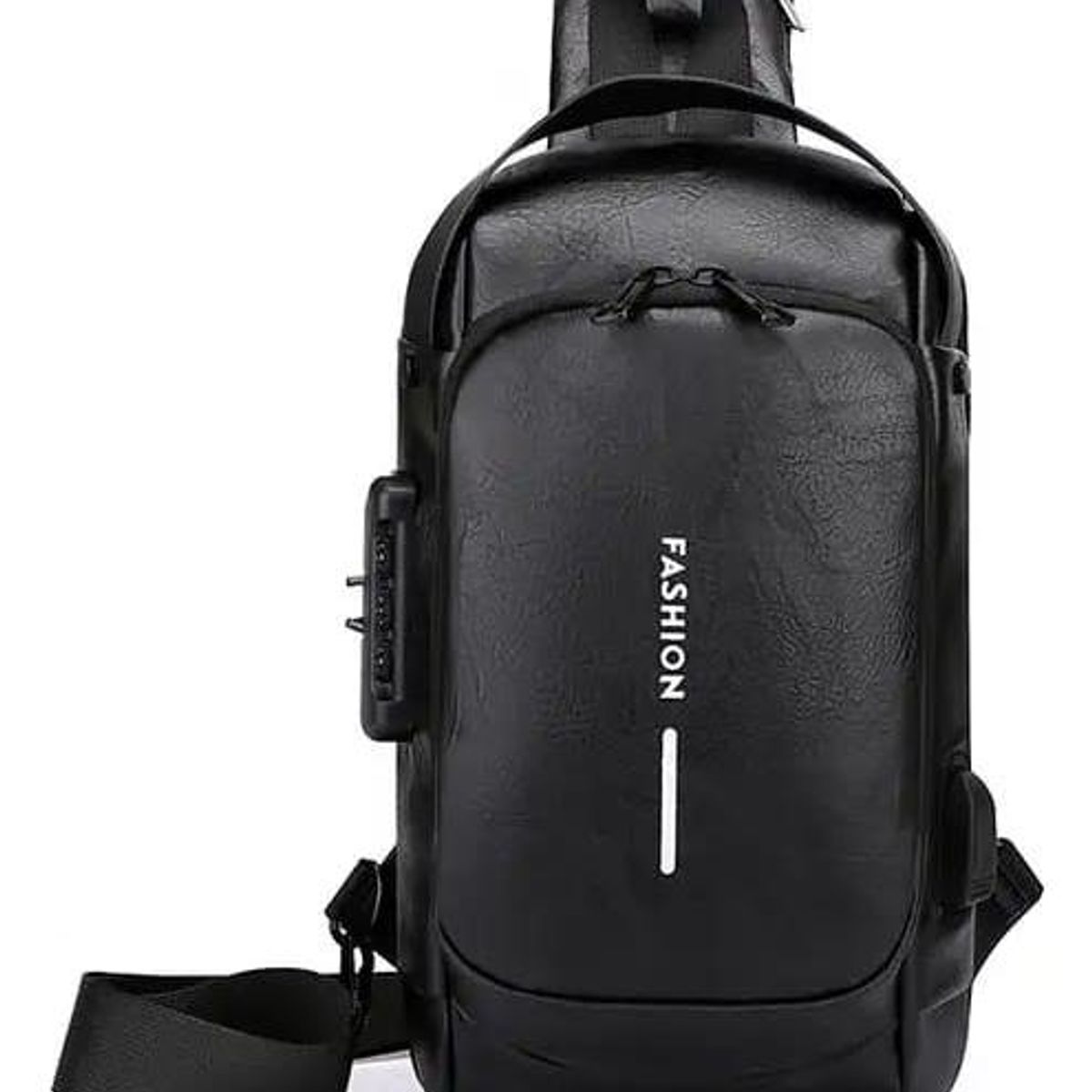 GENERICO - Bolso Bandolera Impermeable Antirrobo con Carga USB Unisex