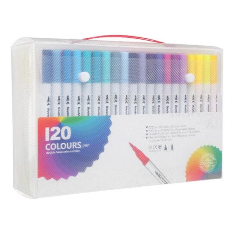 GENERICO - Set de 120 Lápices Doble Punta para Artistas y Creativos
