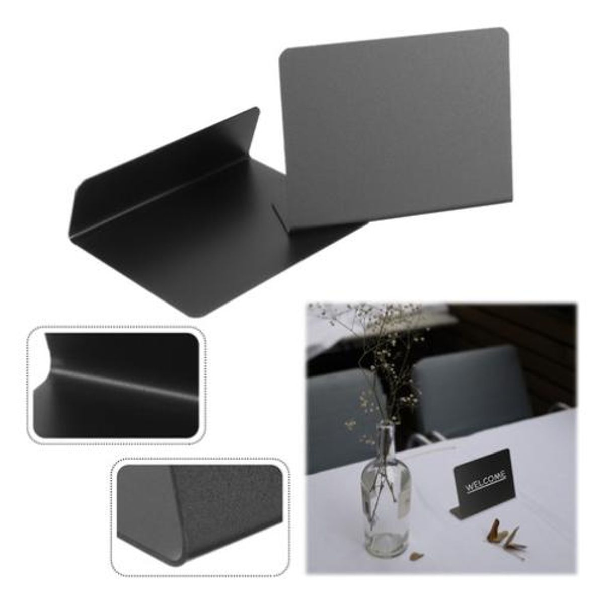 GENERICO - Set de Mini Letreros Reutilizables y Marcadores de Tiza