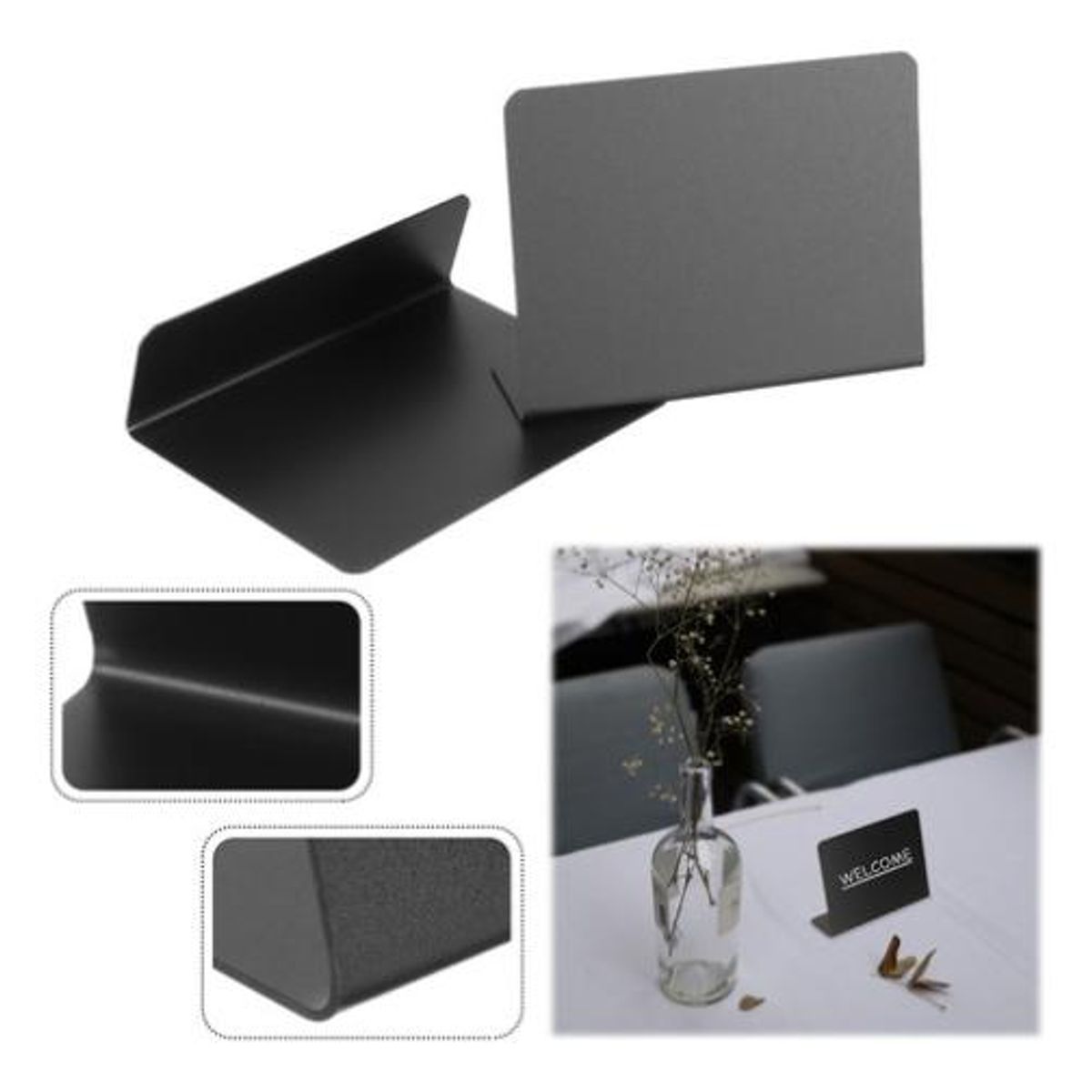 GENERICO - Set de Mini Letreros Reutilizables y Marcadores de Tiza