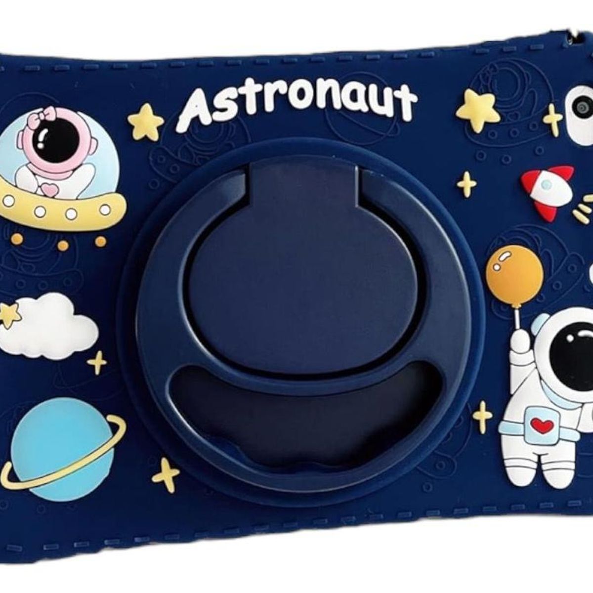 GENERICO - Funda Protectora de Silicona con Soporte Giratorio para Tablet