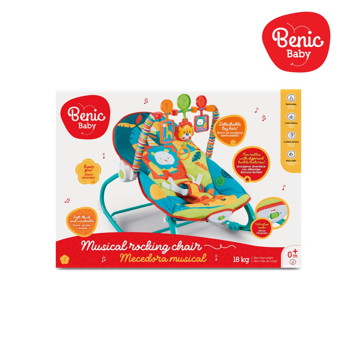 BENIC BABY - Mecedora Musical con centro de actividades Juguete Bebé
