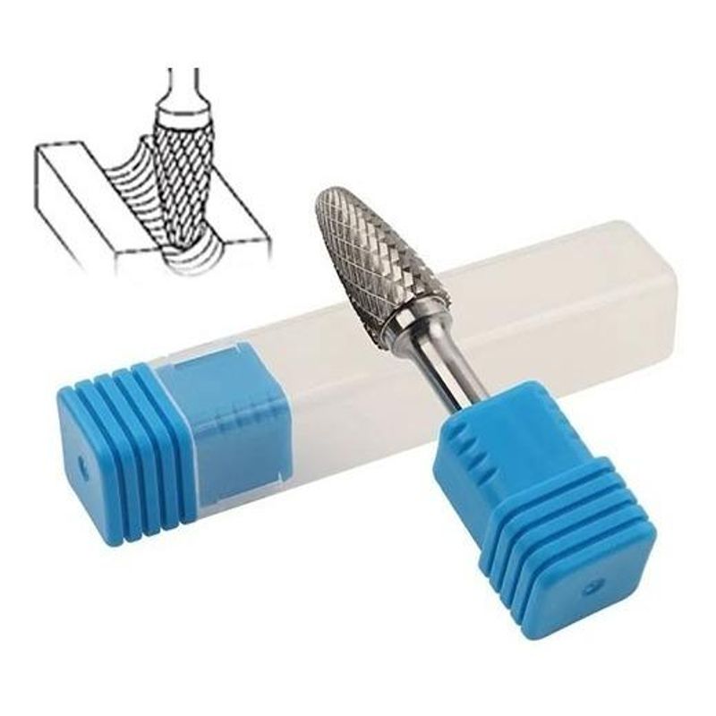 GENERICO - Fresa Rotativa de Carburo Tungsteno para Metal Duro 6mm