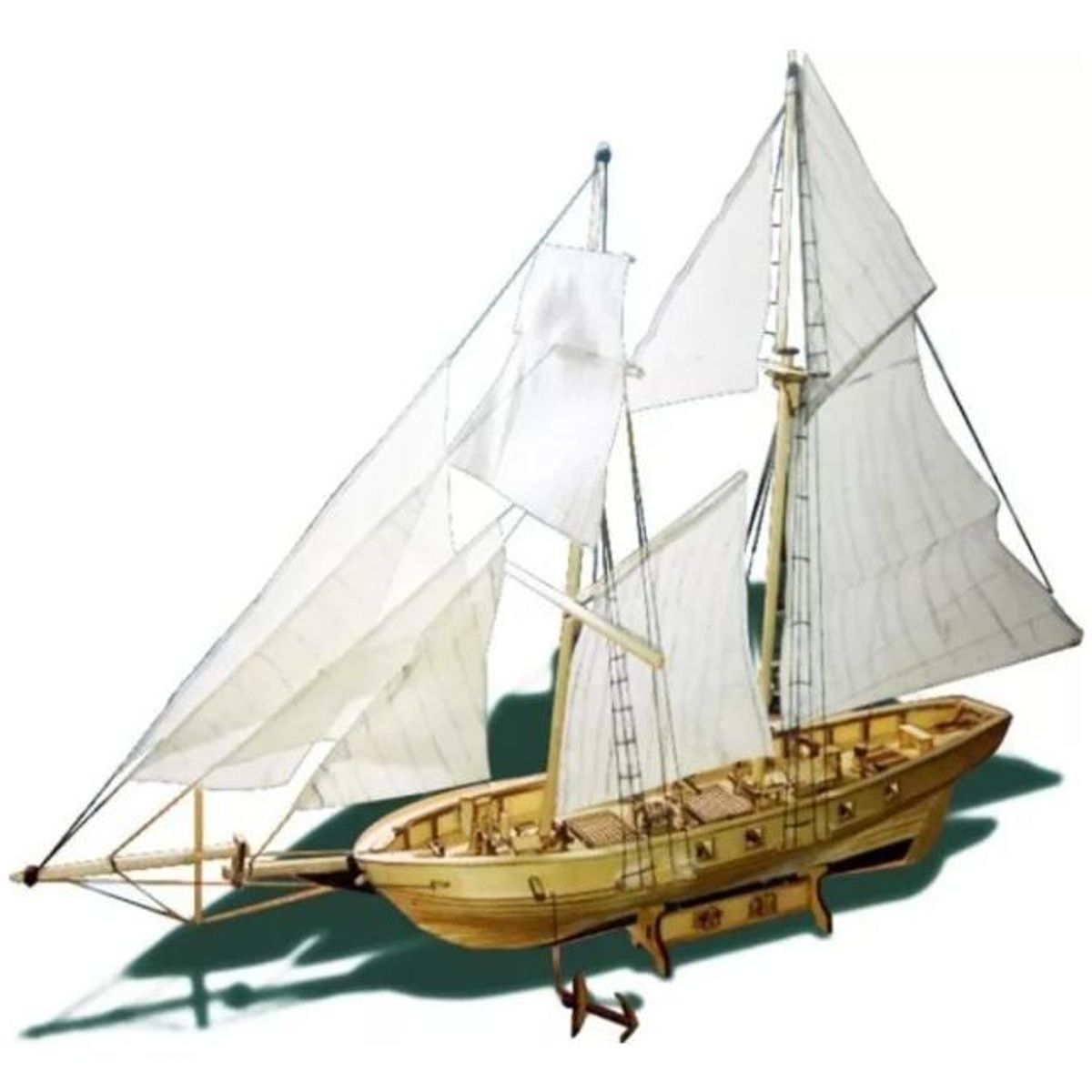 GENERICO - Maqueta de Barco Clásico de Madera para Armar en Familia