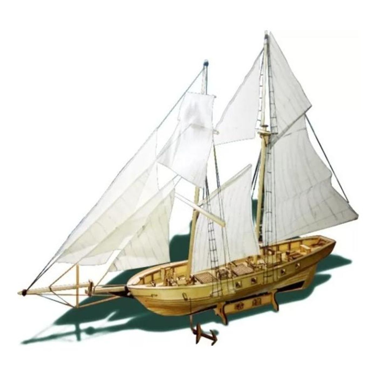 GENERICO - Maqueta de Barco Clásico de Madera para Armar en Familia