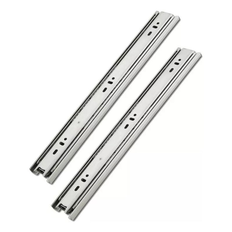 GENERICO - Corredera Telescópica de Metal 450mm para Muebles y Cajones