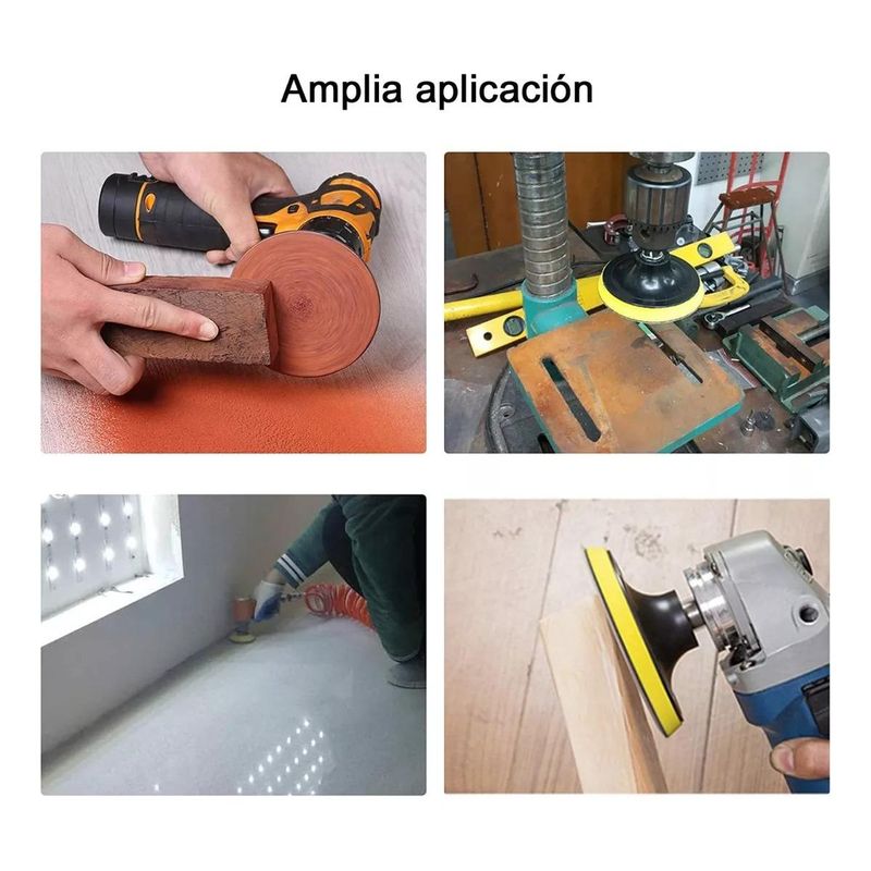 GENERICO - Kit de Discos de Lija de Velcro 100 Unidades 5 Pulgadas