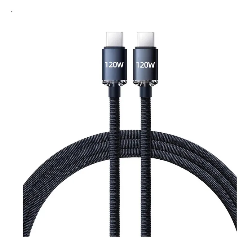 GENERICO - Cable USB-C 120W Carga Rápida 15m Alta Resistencia Flexibilidad