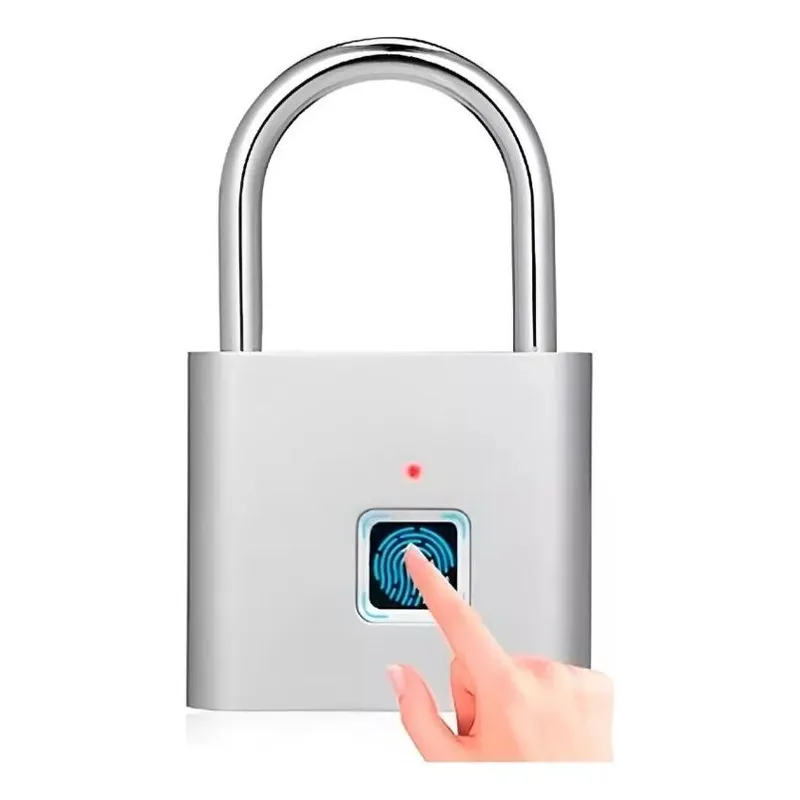 GENERICO - Candado Inteligente de Huella Digital Antirrobo y Recargable