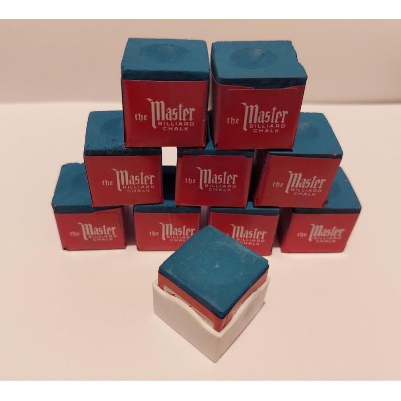 GENERICO - Set de 10 Tizas Azules y Porta Tiza de Plástico Ideal