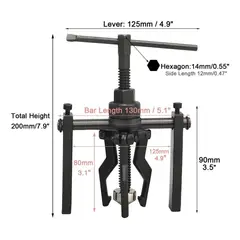 GENERICO - Extractor de Rodamientos Interiores 12-38 mm 3 Mandíbulas