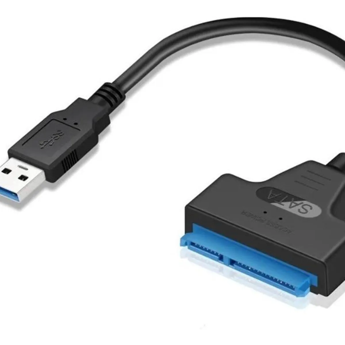 GENERICO - Adaptador USB 30 a SATA para HDD y SSD de 25 6Gbps
