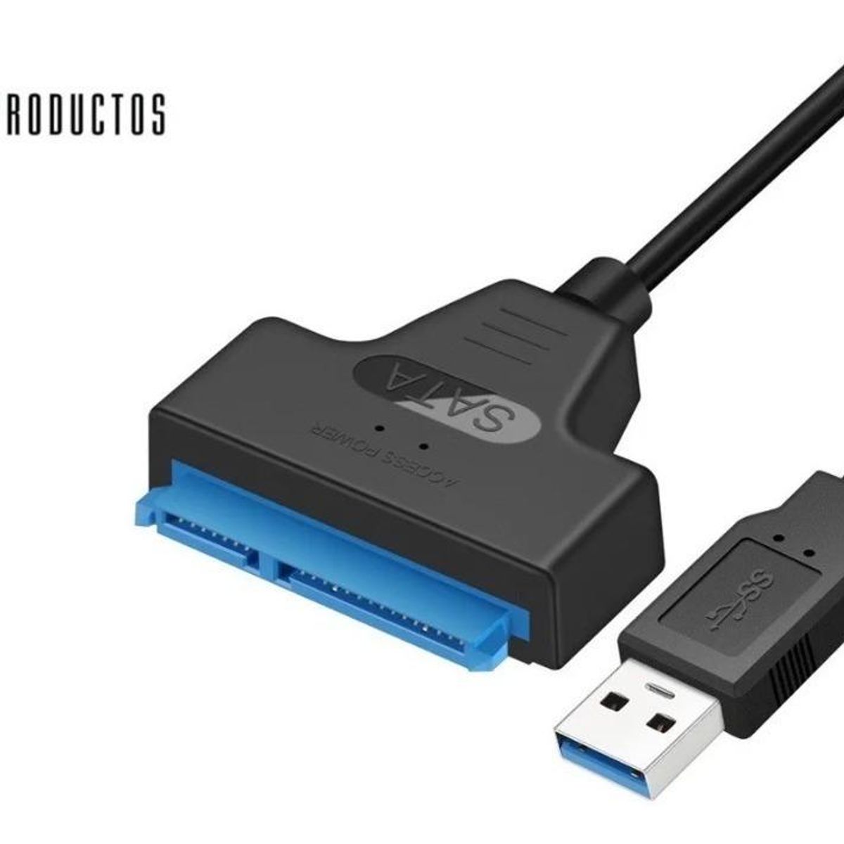 GENERICO - Adaptador USB 30 a SATA para HDD y SSD de 25 6Gbps