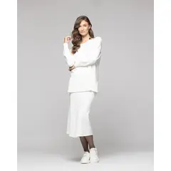 LINEATRE - Sweater Mujer Fatima Blanco