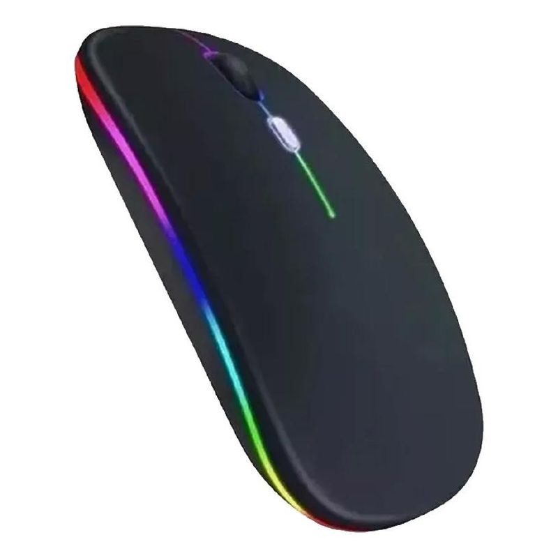 GENERICO - Mouse Inalámbrico Recargable Silencioso con Cambios de Color