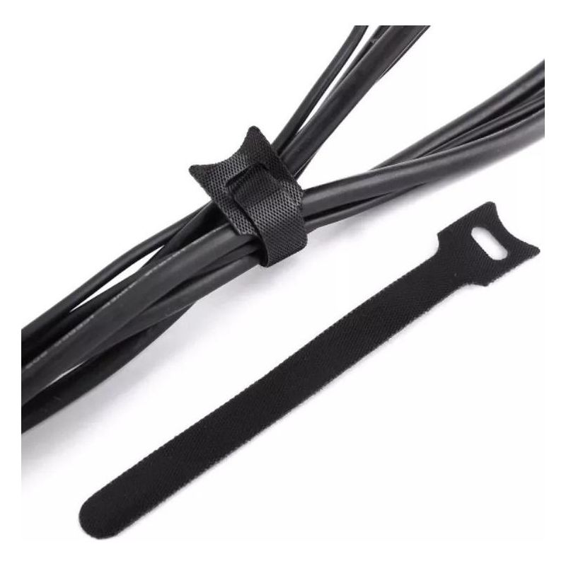 GENERICO - Cinta Velcro de Nylon para Organizar Cables Pack 100 Unidades