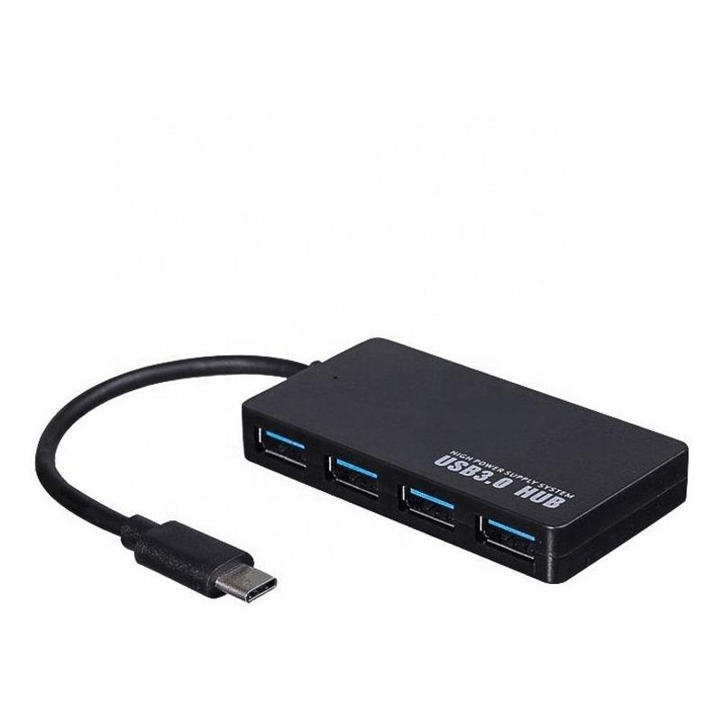 GENERICO - Hub Tipo C Ultra Delgado con 4 Puertos USB 30 5Gbps
