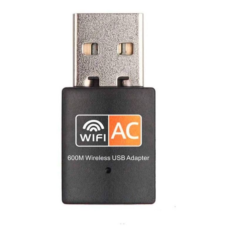 GENERICO - Adaptador USB Wifi Doble Banda 600Mbps para PC y Mac