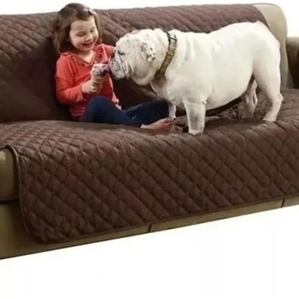 GENERICO - Cubre Sofá Reversible para 3 Plazas Ideal para Mascotas