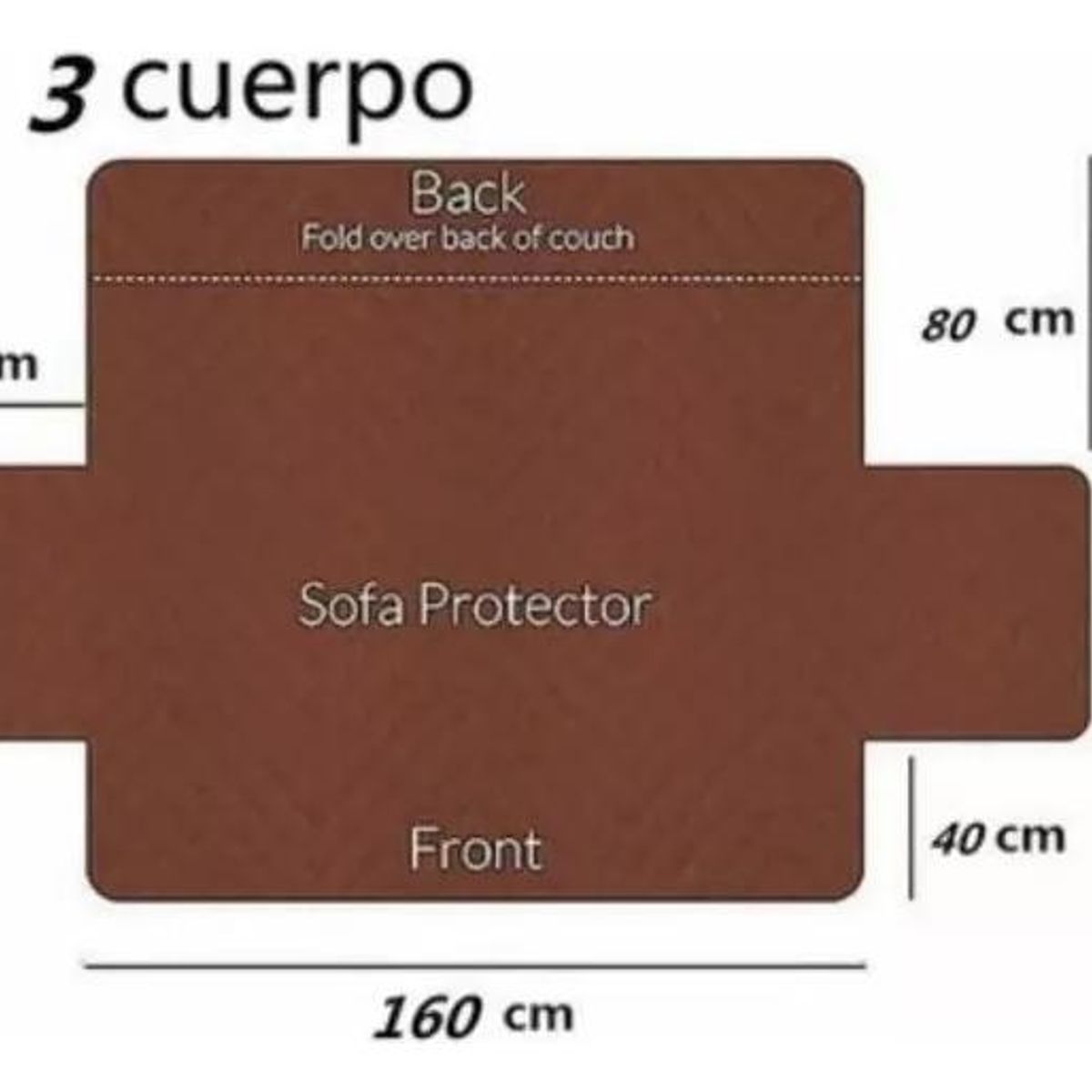 GENERICO - Cubre Sofá Reversible para 3 Plazas Ideal para Mascotas
