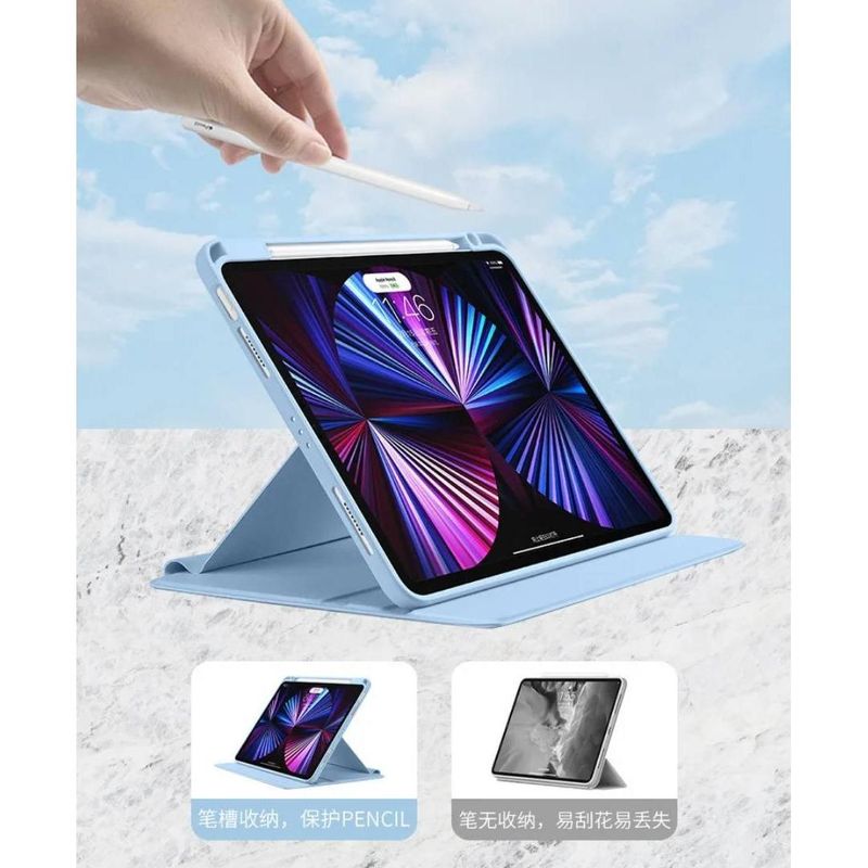 GENERICO - Funda Protectora 360° para iPad con Soporte para Lápiz