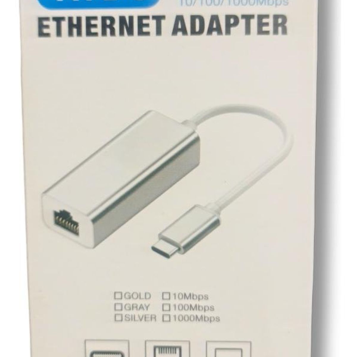 GENERICO - Adaptador USB-C a RJ45 Gigabit para Conexión Estable 1000 Mbps