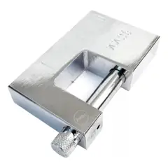 GENERICO - Candado Rectangular de Acero Inoxidable Antirrobo 80mm